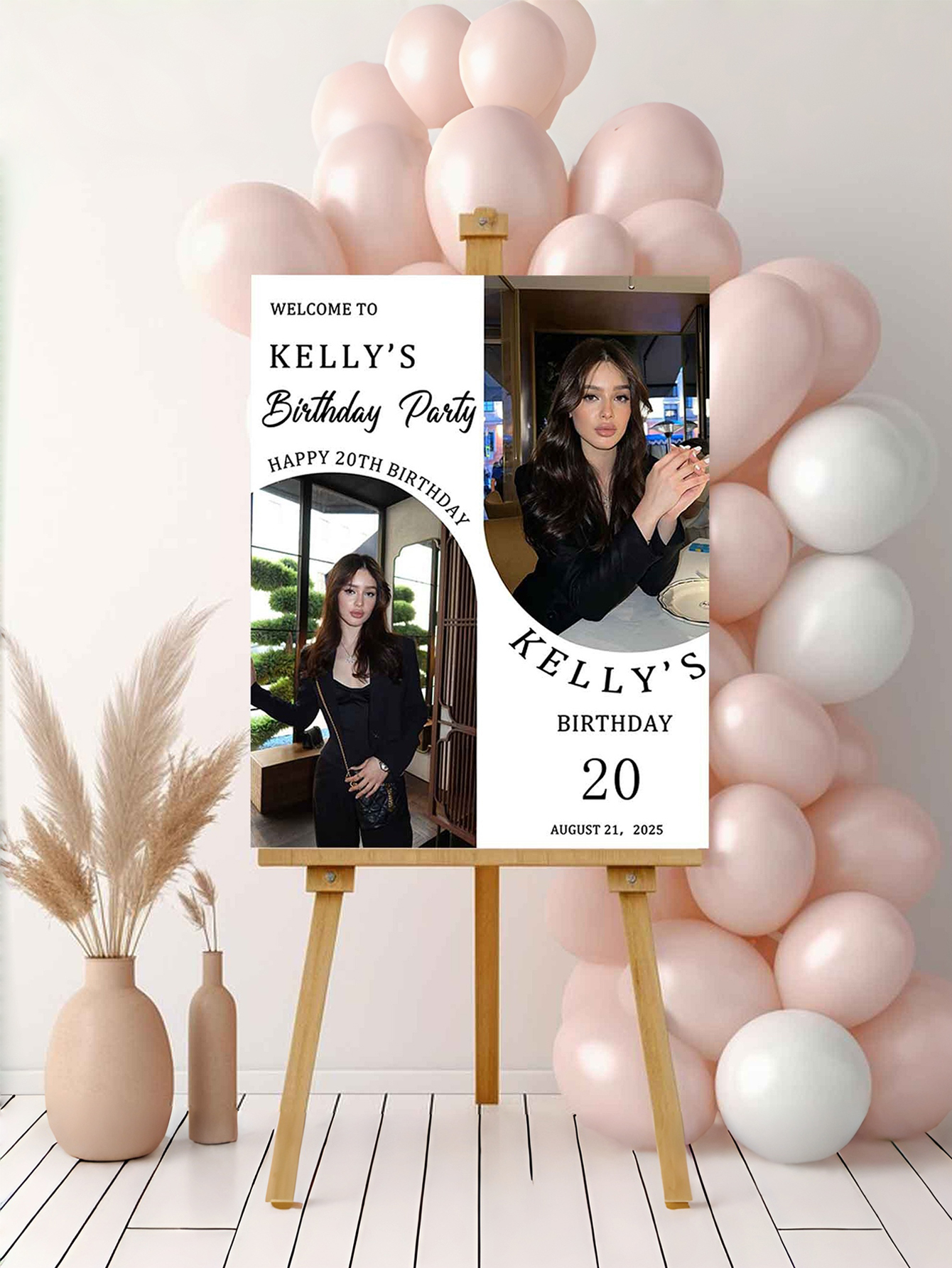 Custom Personalized PVC Birthday Welcome Sign